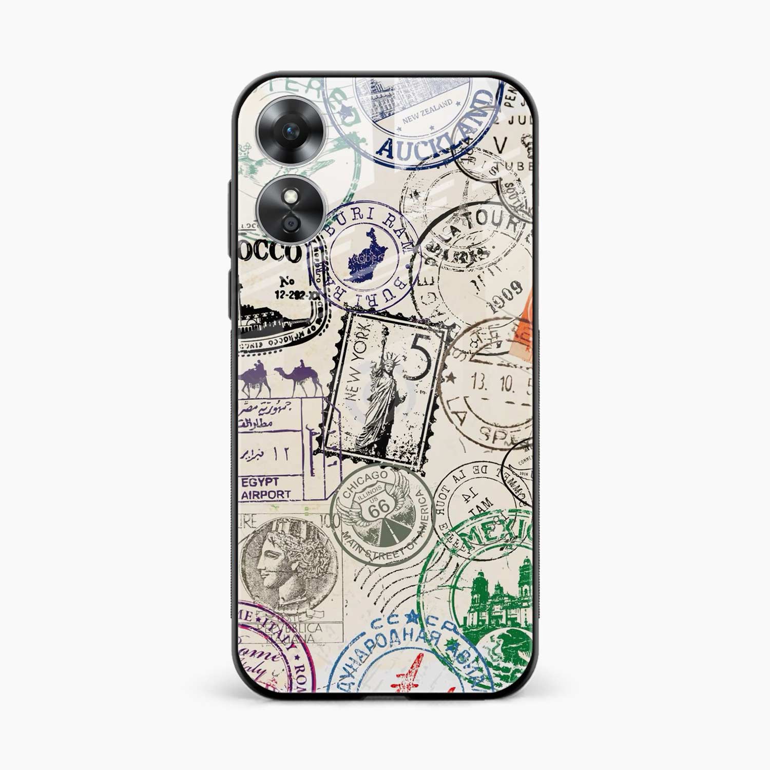Stamps Oppo A17 Back Cover