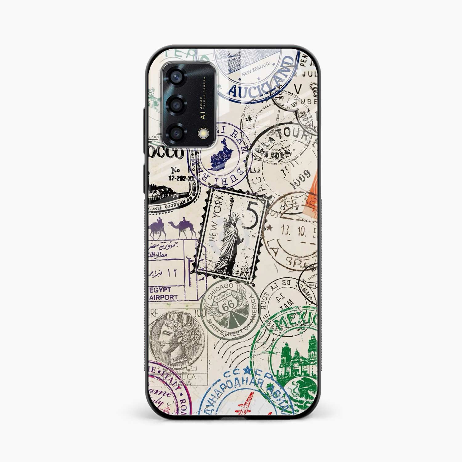 Stamps Oppo A74 Back Cover