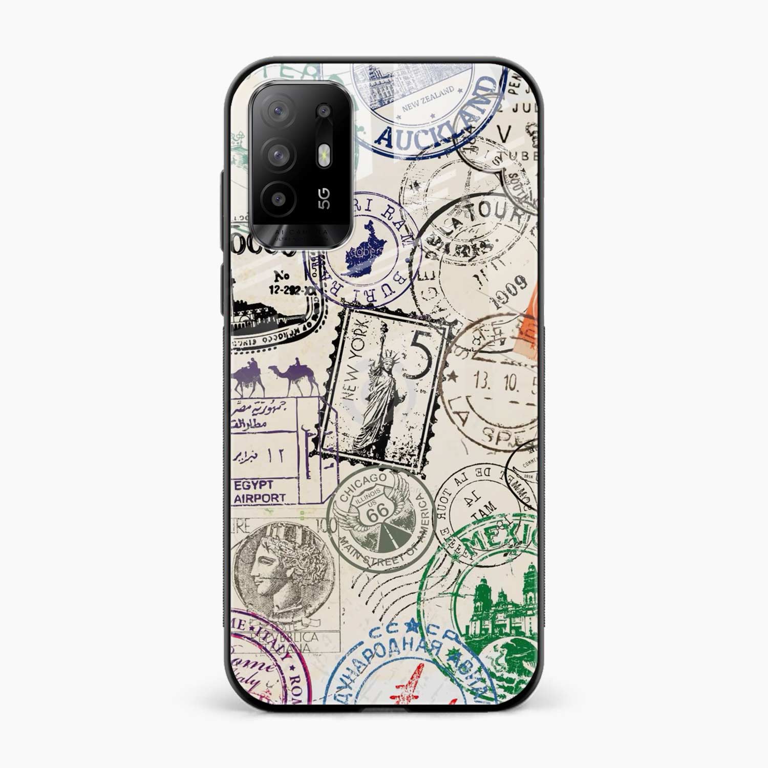 Stamps Oppo F19 Pro Plus Back Cover