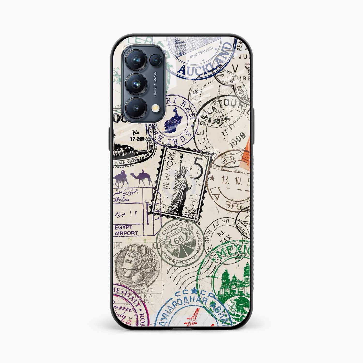 Stamps Oppo Reno 5 Back Cover