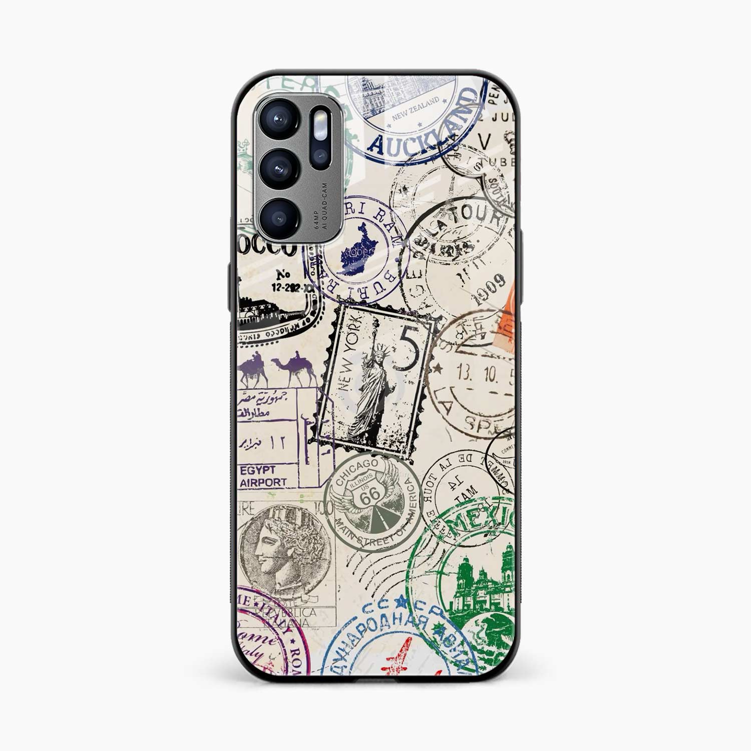 Stamps Oppo Reno 6 Pro Back Cover