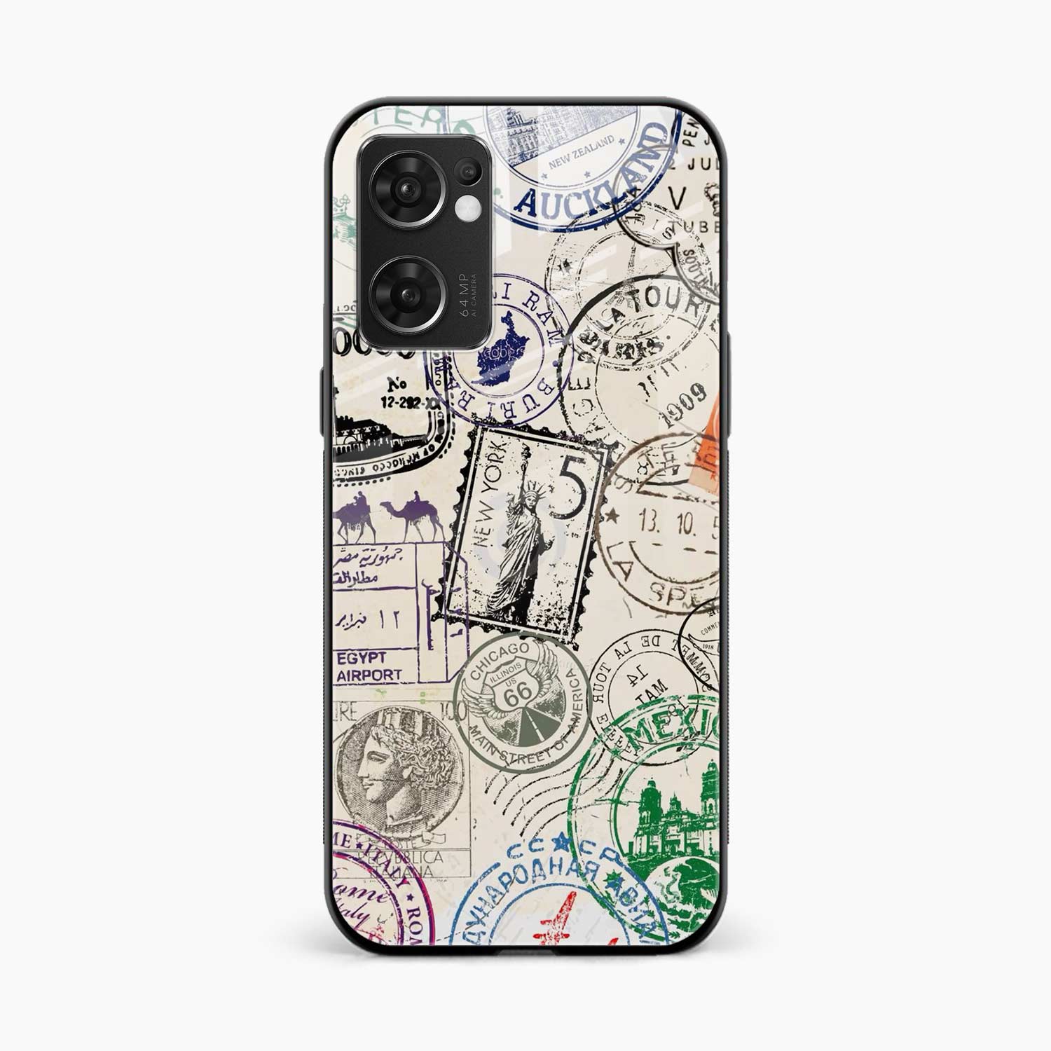 Stamps Oppo Reno 7 5G Back Cover
