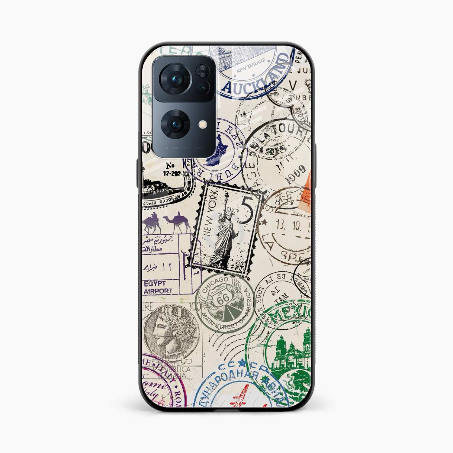 Stamps Oppo Reno 7 Pro Back Cover