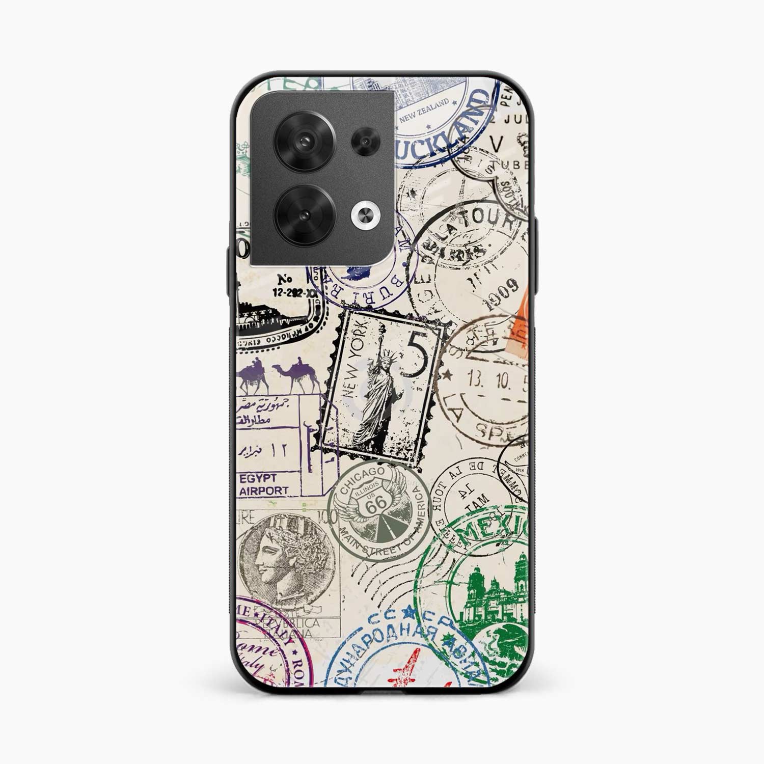 Stamps Oppo Reno 8 Back Cover