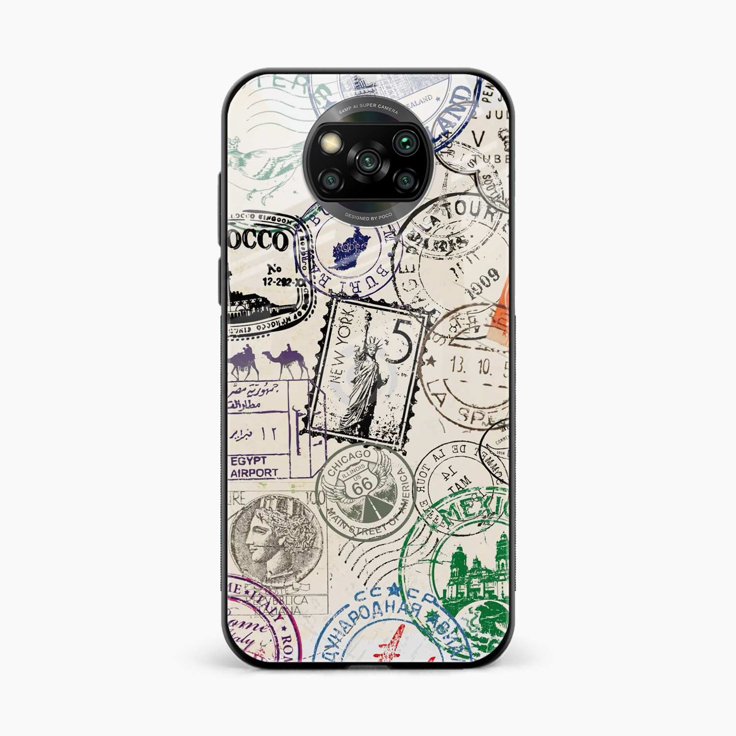 Stamps Poco X3 Back Cover