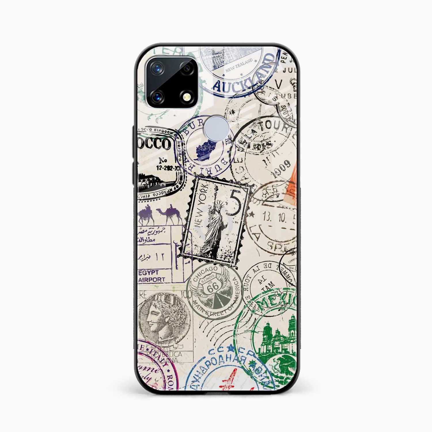 Stamps Realme C12 Back Cover