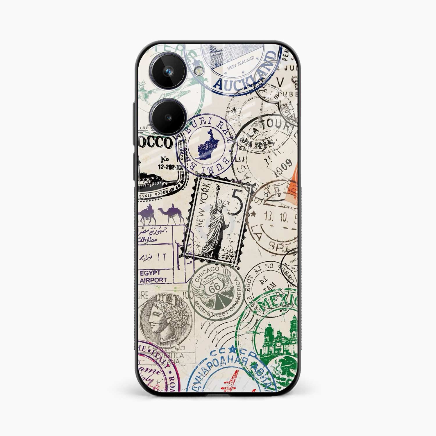 Stamps Realme C33 Back Cover