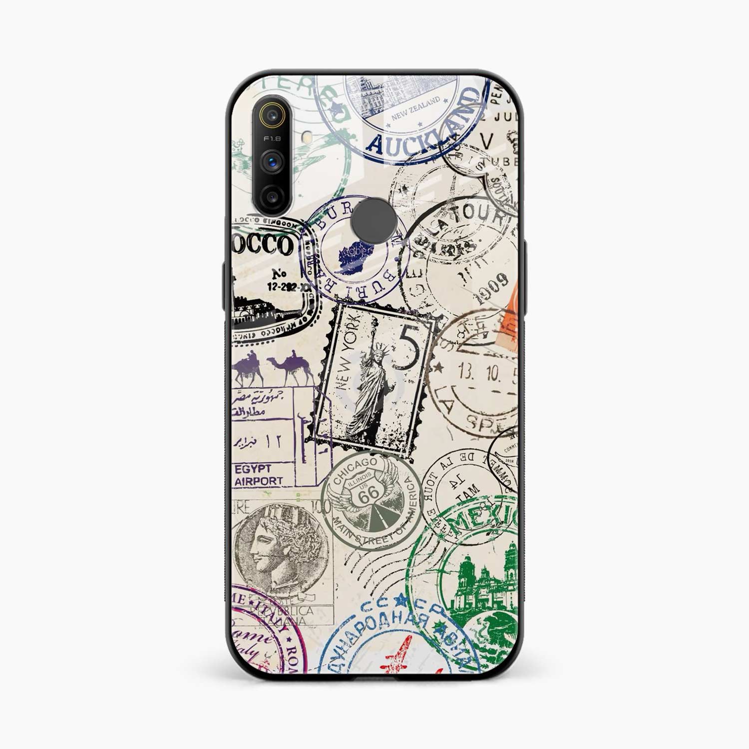 Stamps Realme Narzo 10a Back Cover