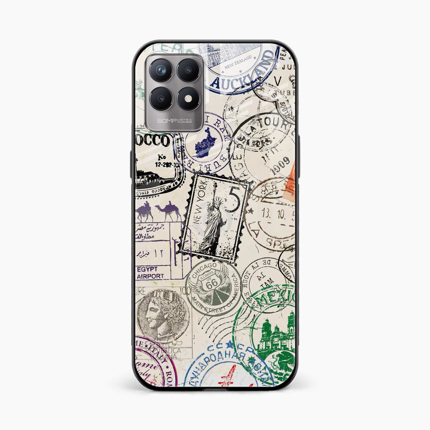 Stamps Realme Narzo 50 Back Cover