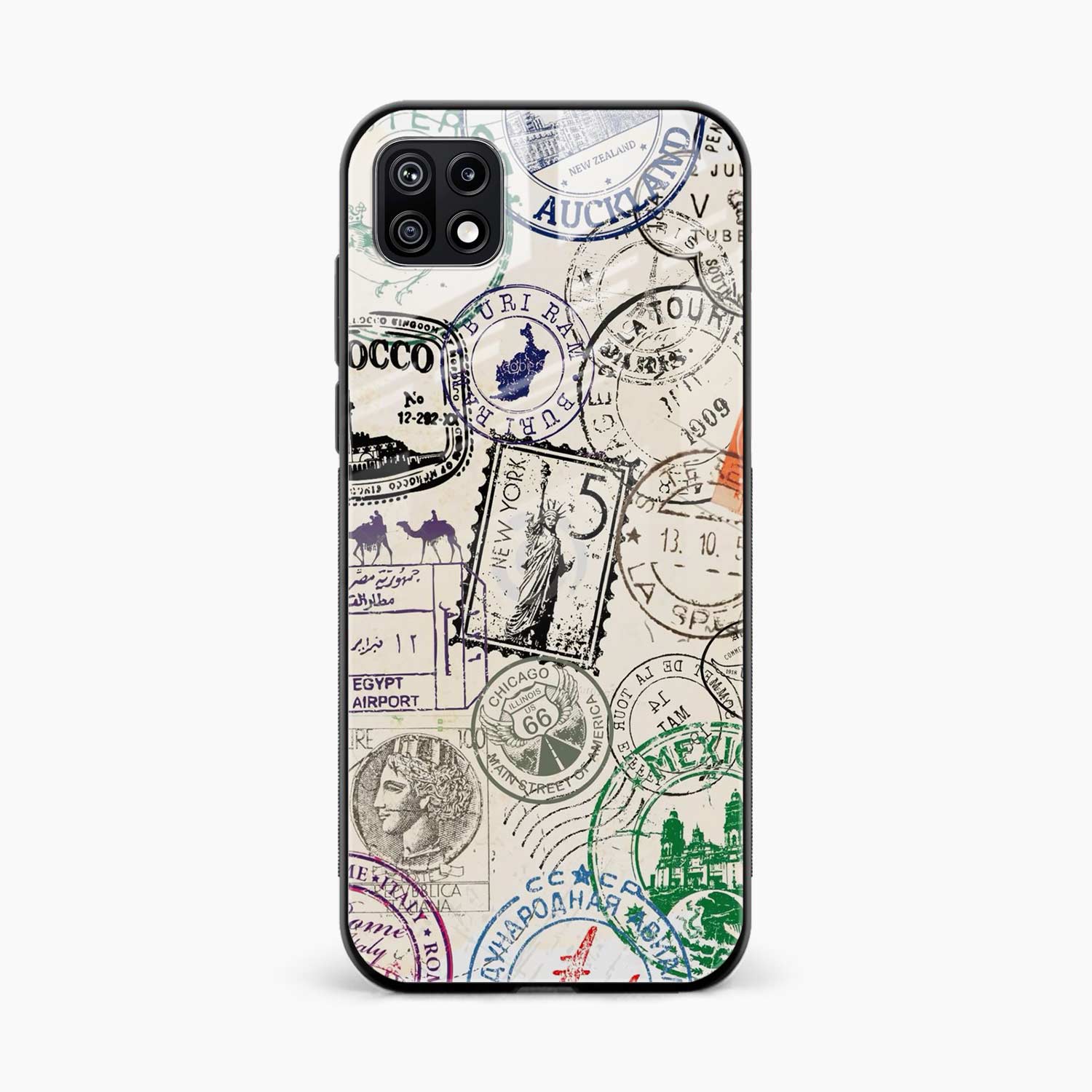 Stamps Samsung F42 Back Cover