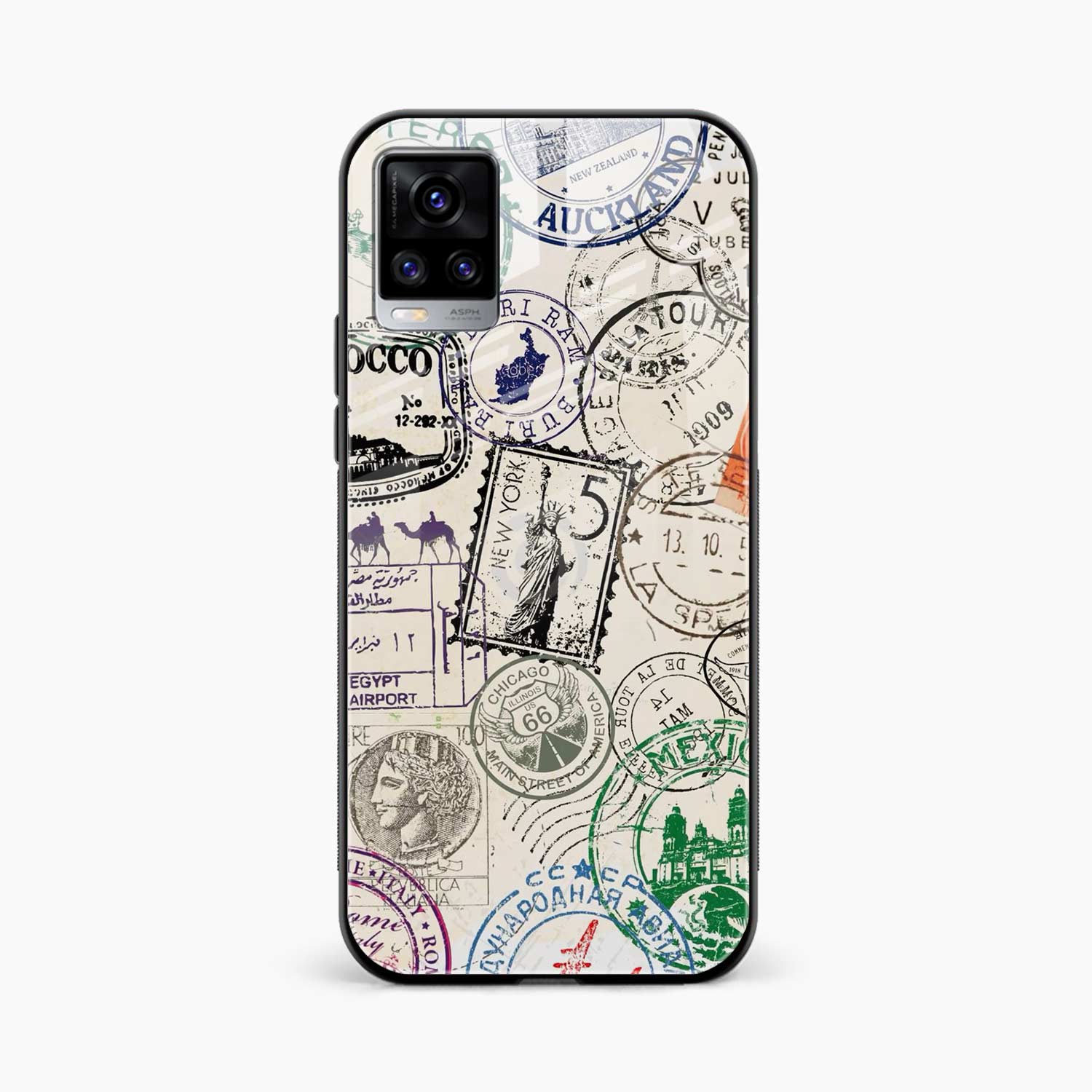 Stamps Vivo V20 Back Cover