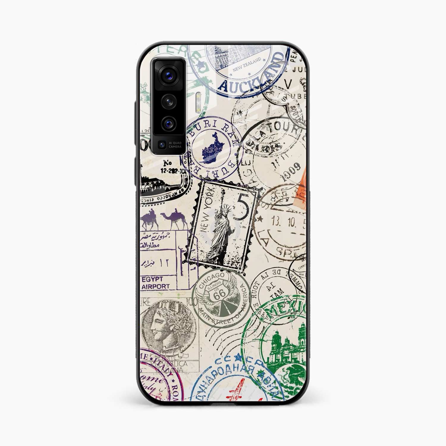 Stamps Vivo X50 Back Cover