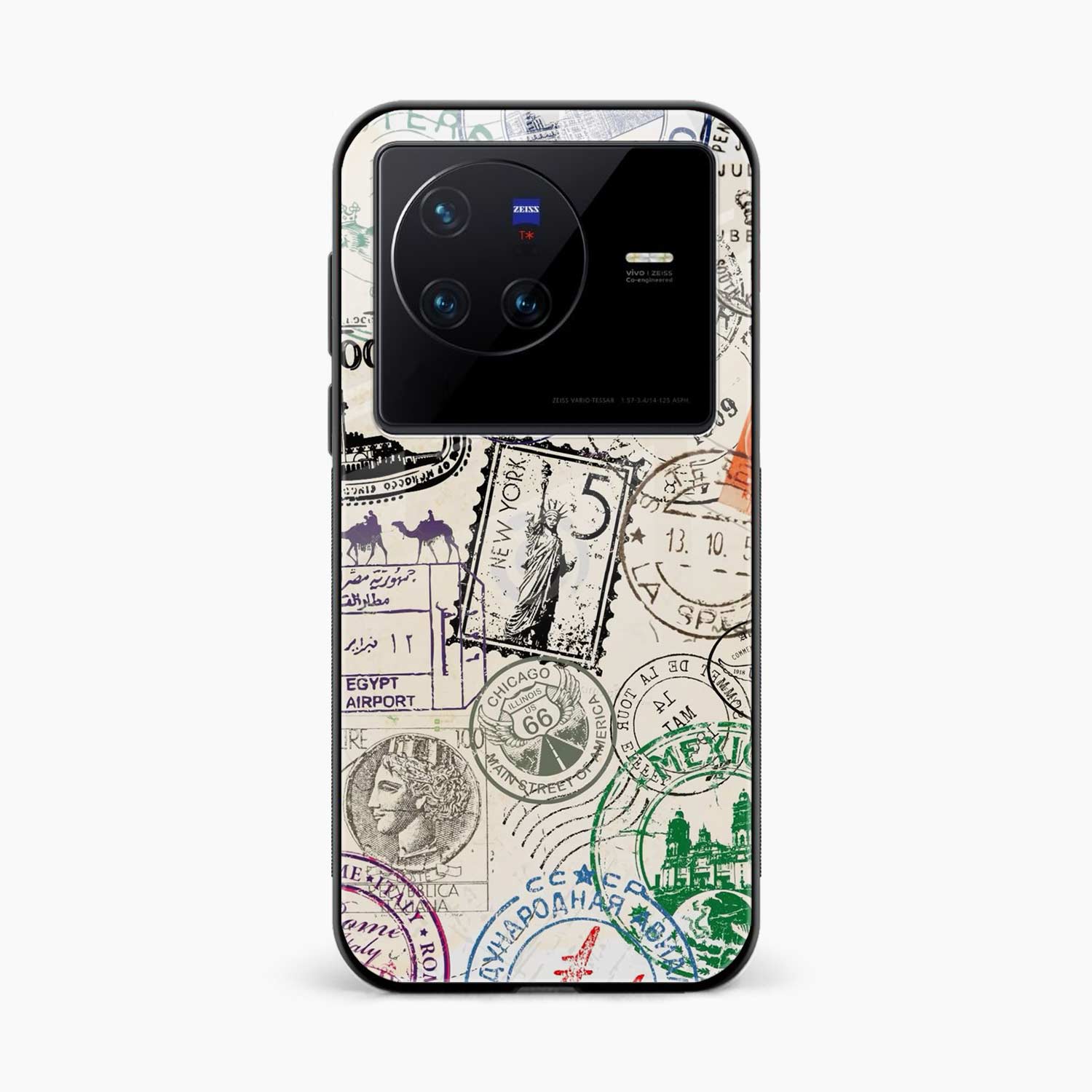 Stamps Vivo X80 Back Cover