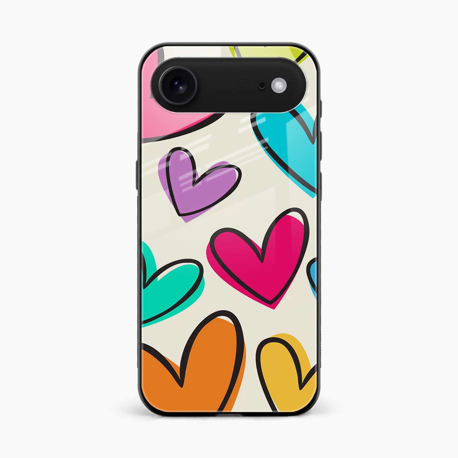 Colorful Hearts iPhone Air Back Cover