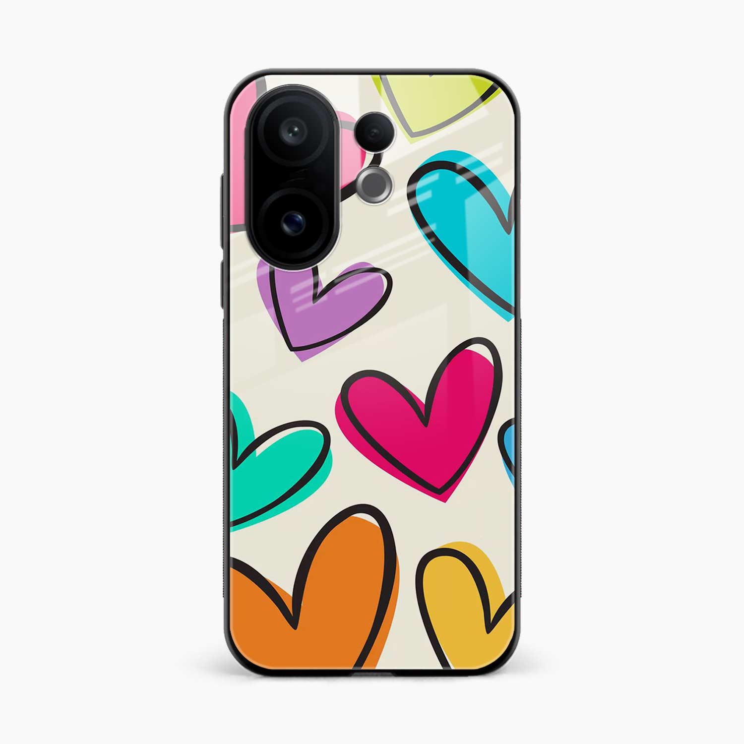 Colorful Hearts Vivo T4 Pro 5G Back Cover