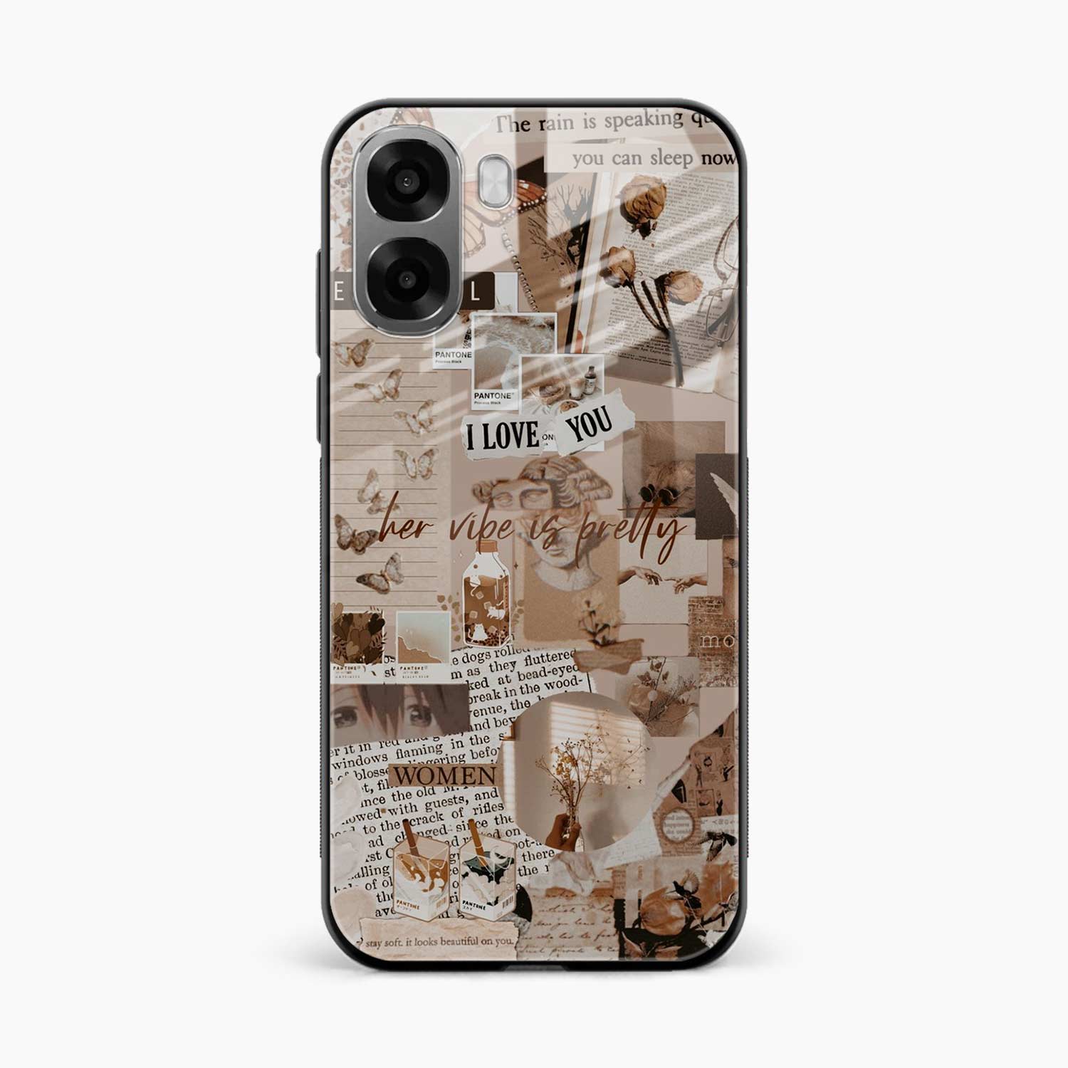Aesthetic Vintage Oppo A6x 5G Back Cover