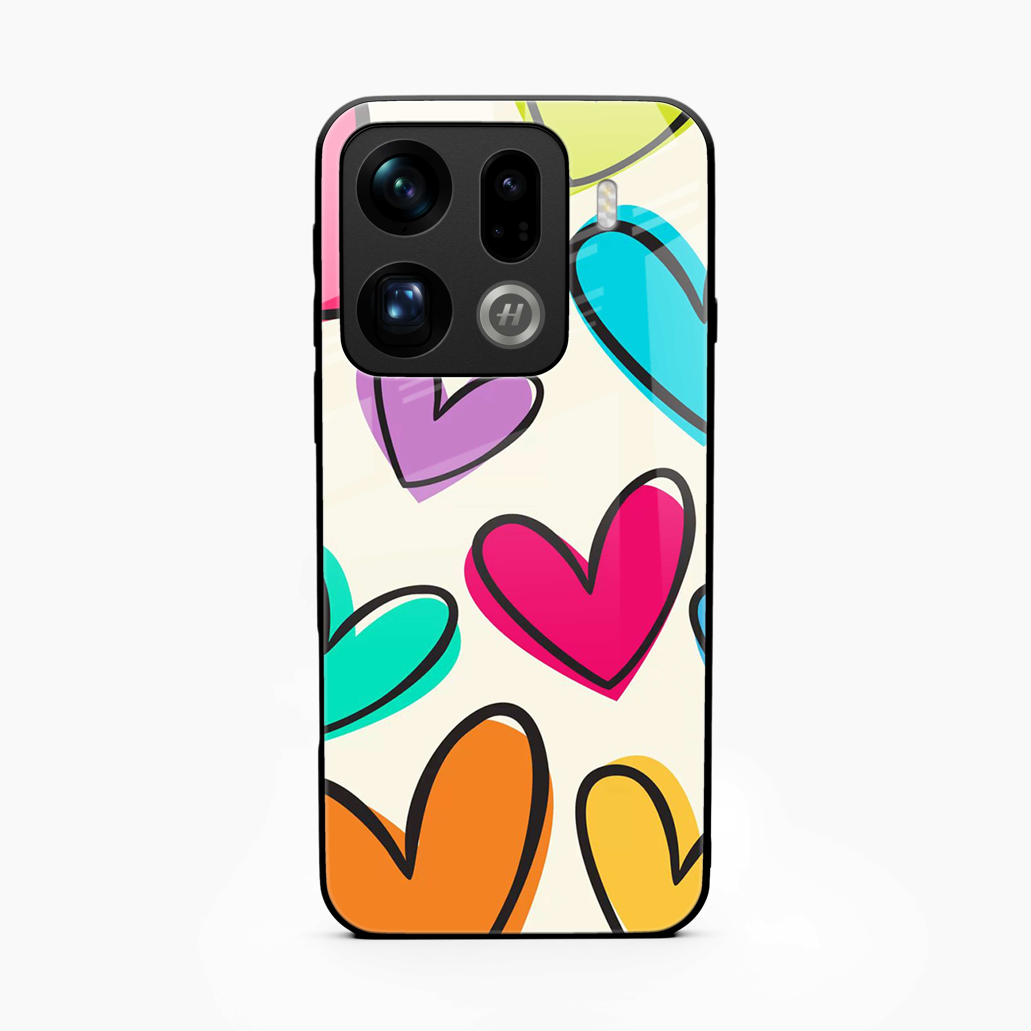 Colorful Hearts Oppo Find X9 Pro 5G Back Cover
