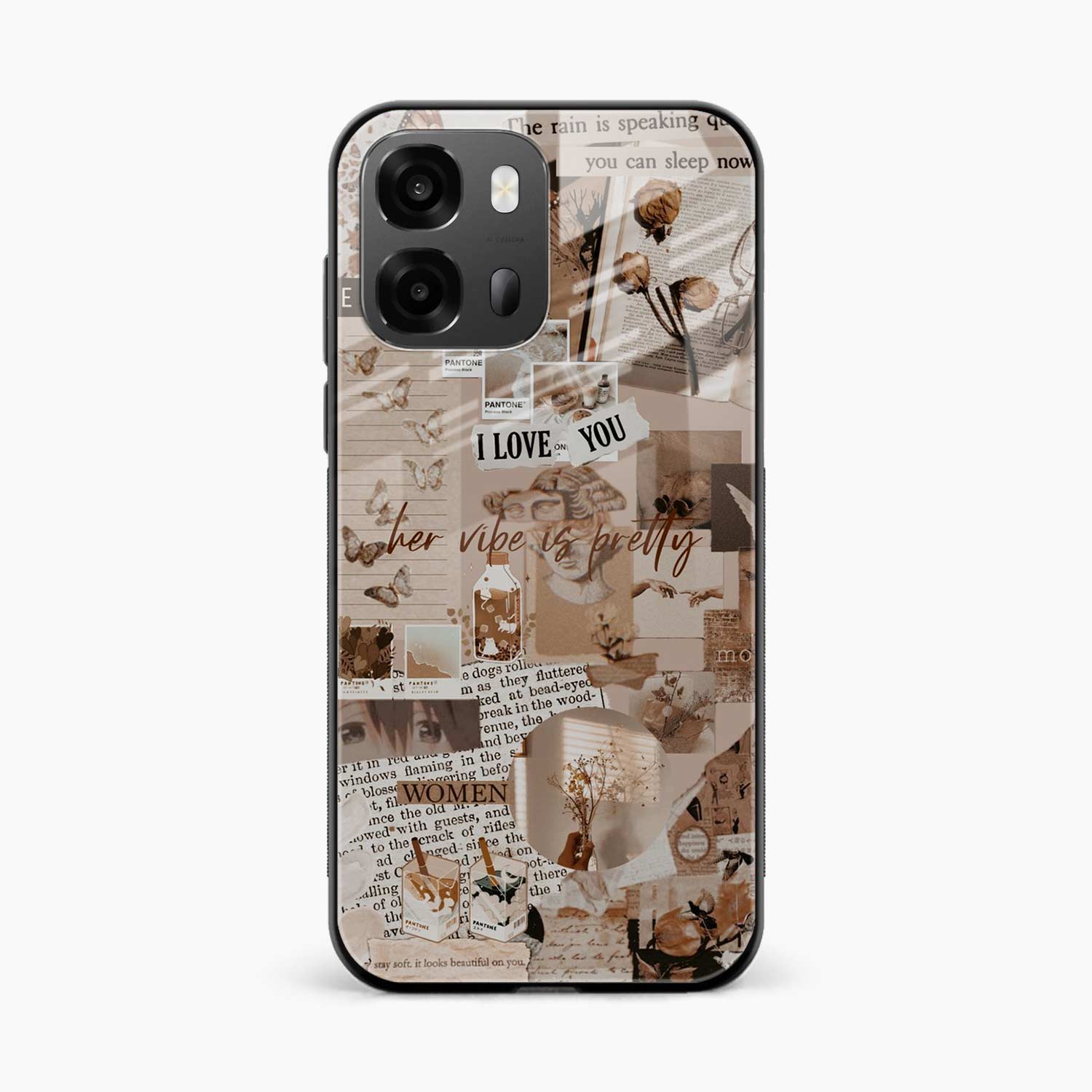 Aesthetic Vintage Oppo A6 Pro 5G Back Cover