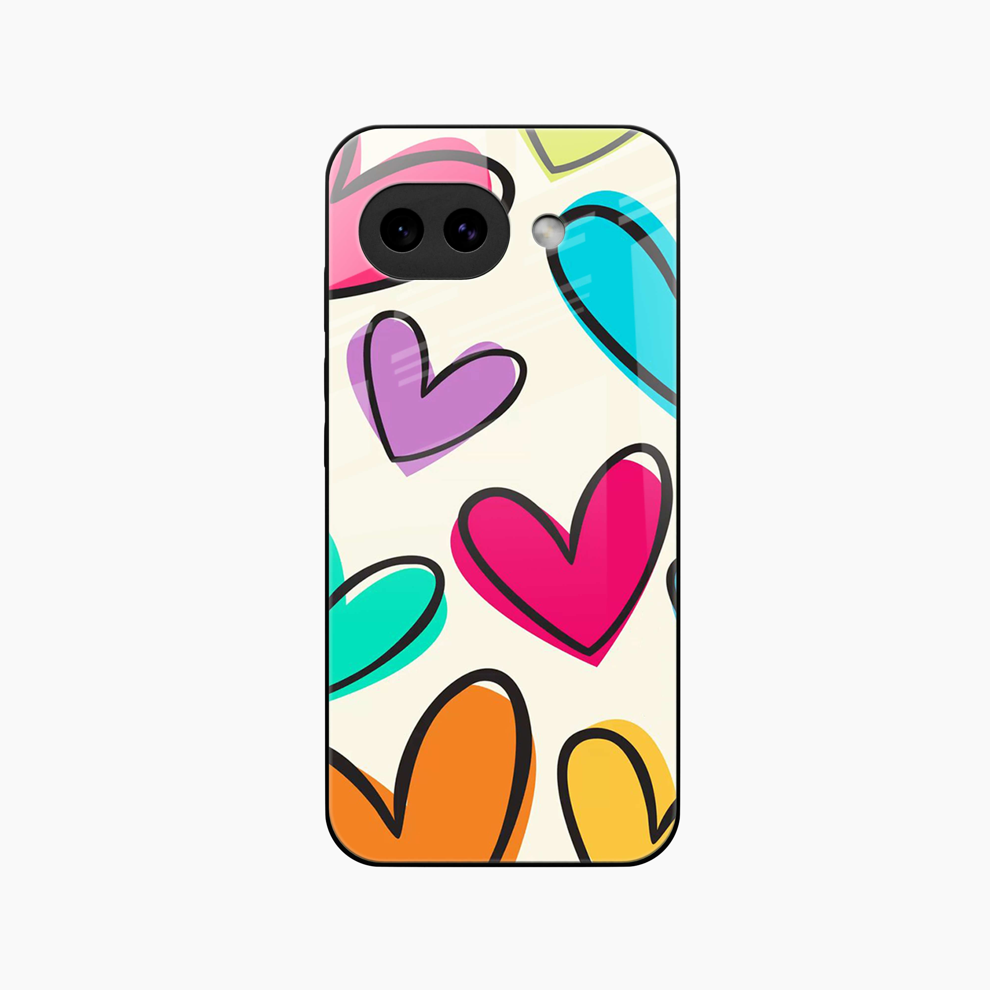Colorful Hearts Google Pixel 10a 5G Back Cover