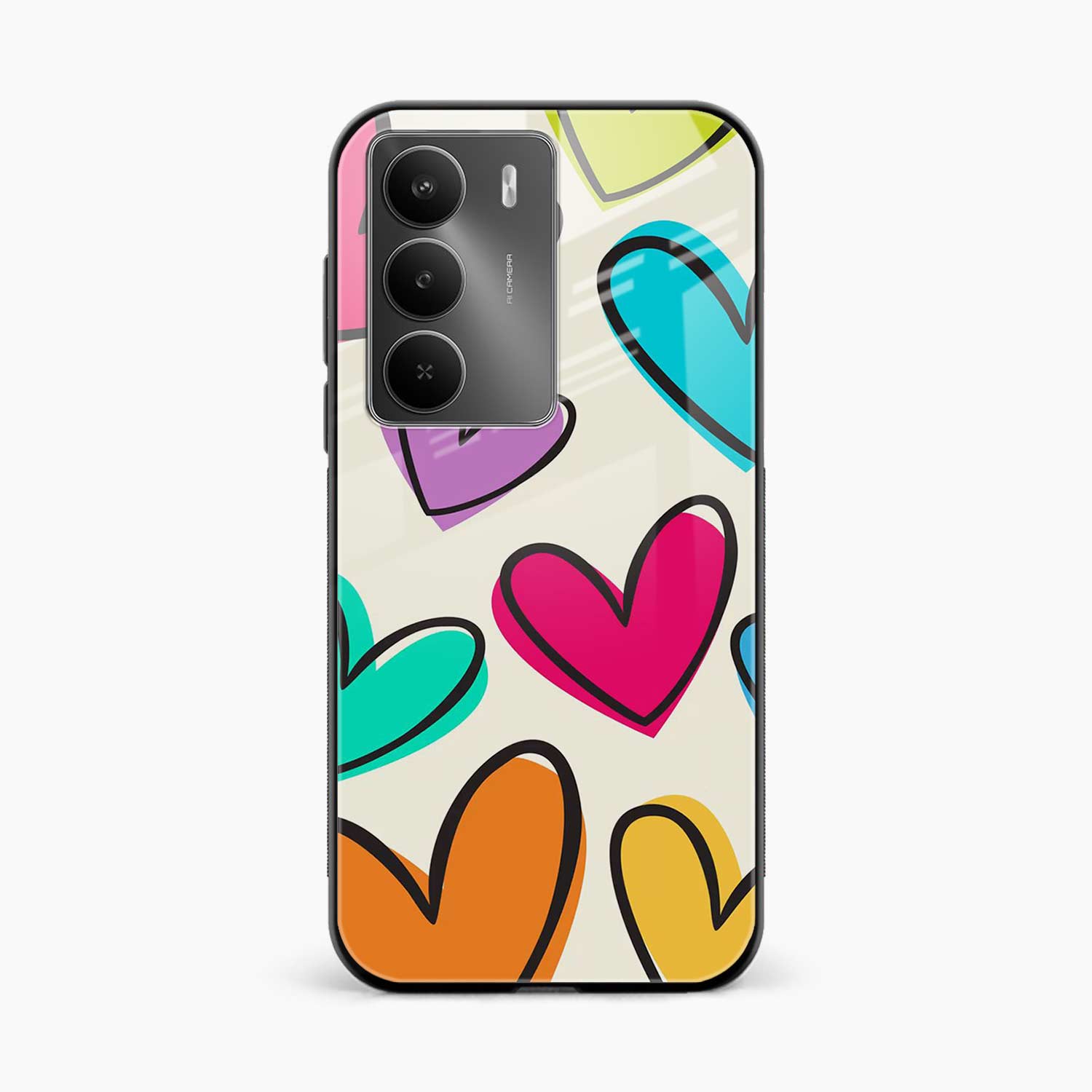 Colorful Hearts Realme P3 Lite 5G Back Cover