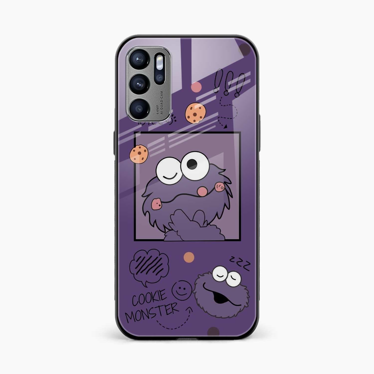 Cookie Monster Oppo Reno 6 Pro Back Cover