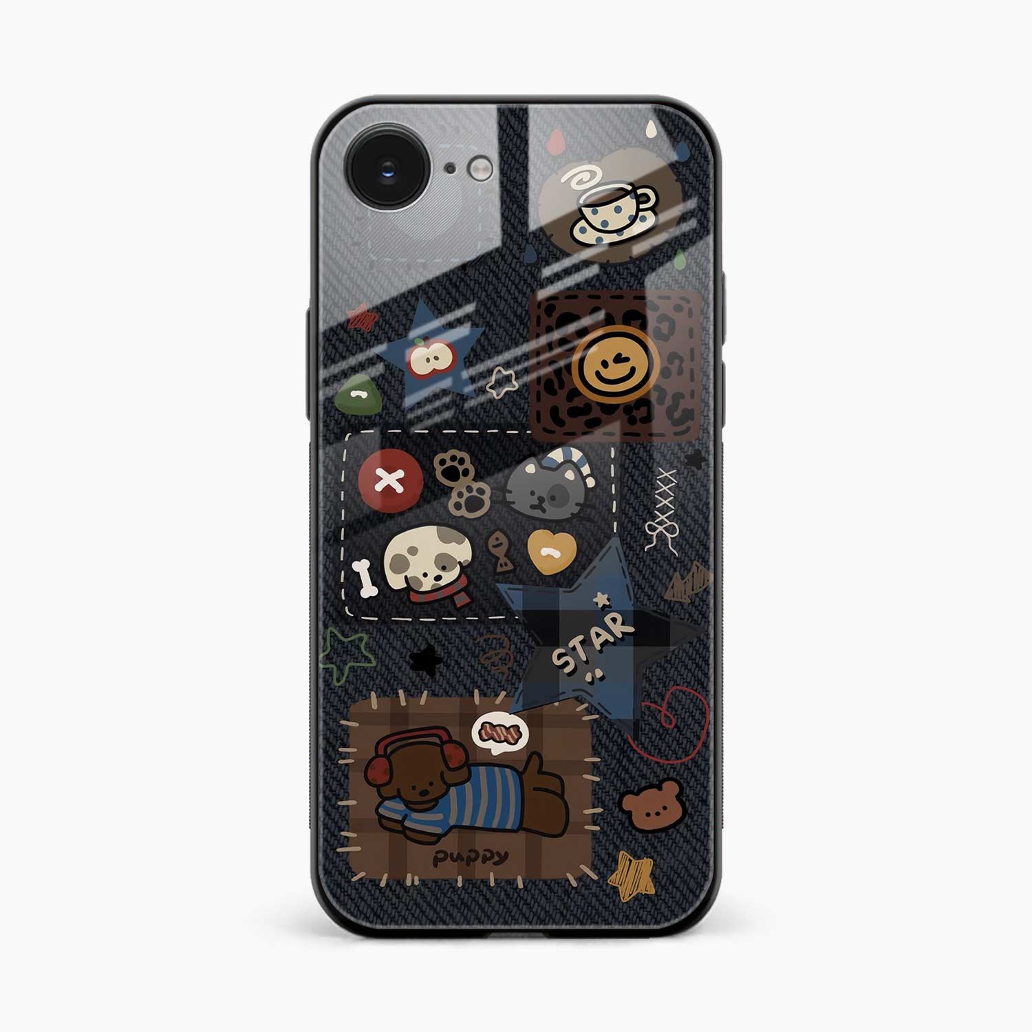 Cute Doodle iPhone 16e Back Cover