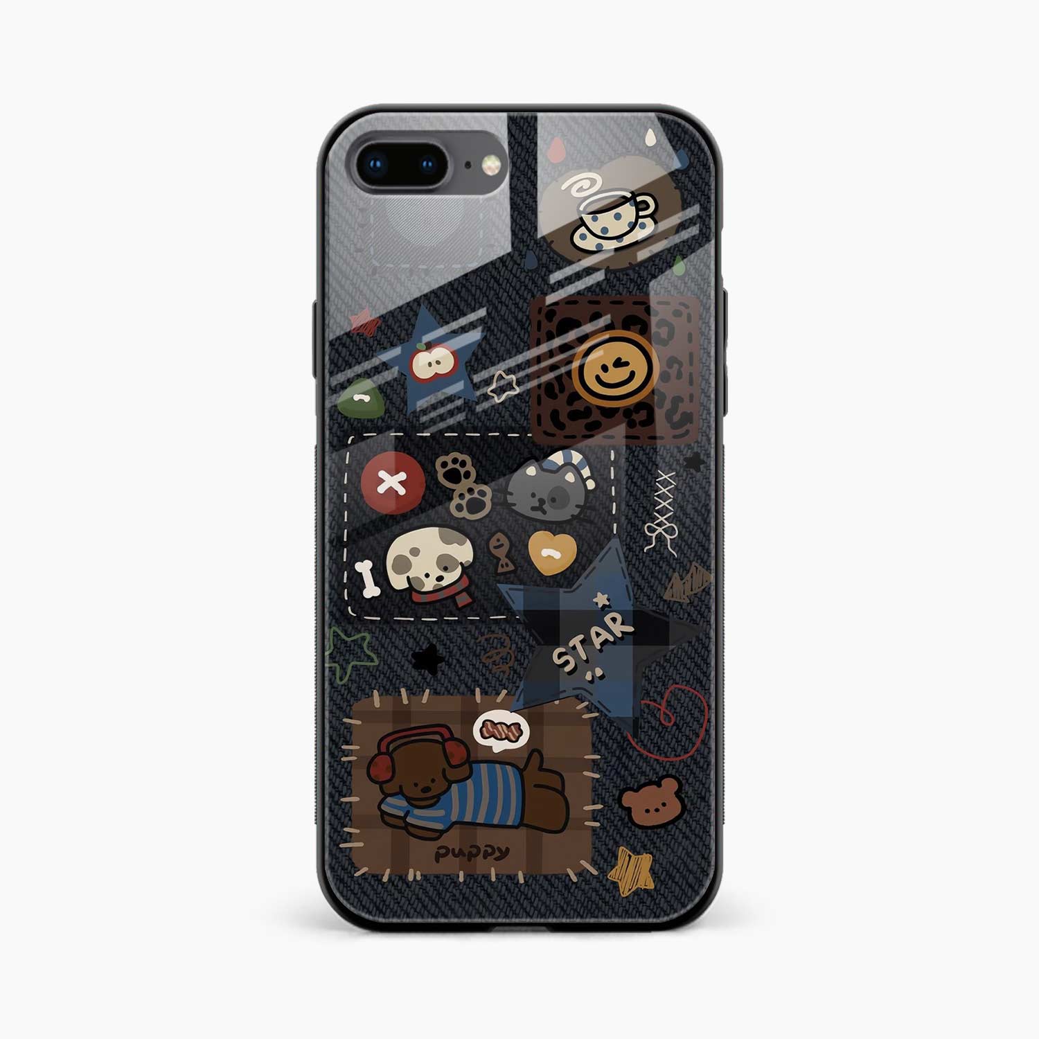 Cute Doodle iPhone 8 Plus Back Cover
