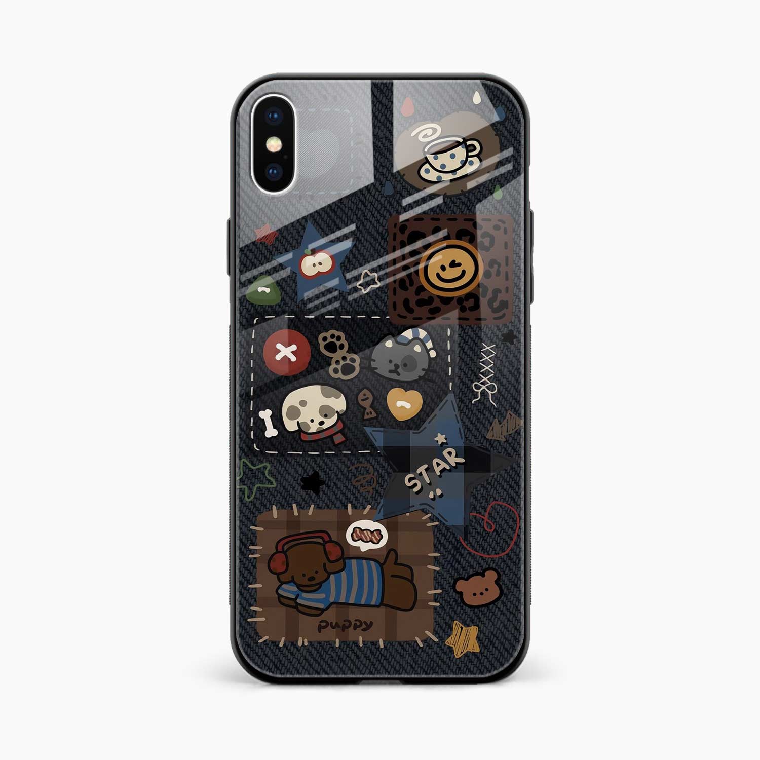 Cute Doodle iPhone XS Back Cover