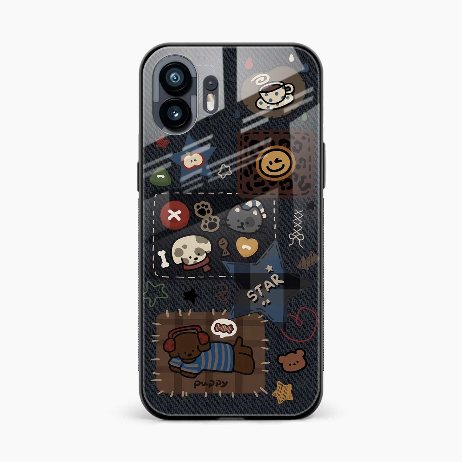 Cute Doodle Nothing Phone 1 Back Cover
