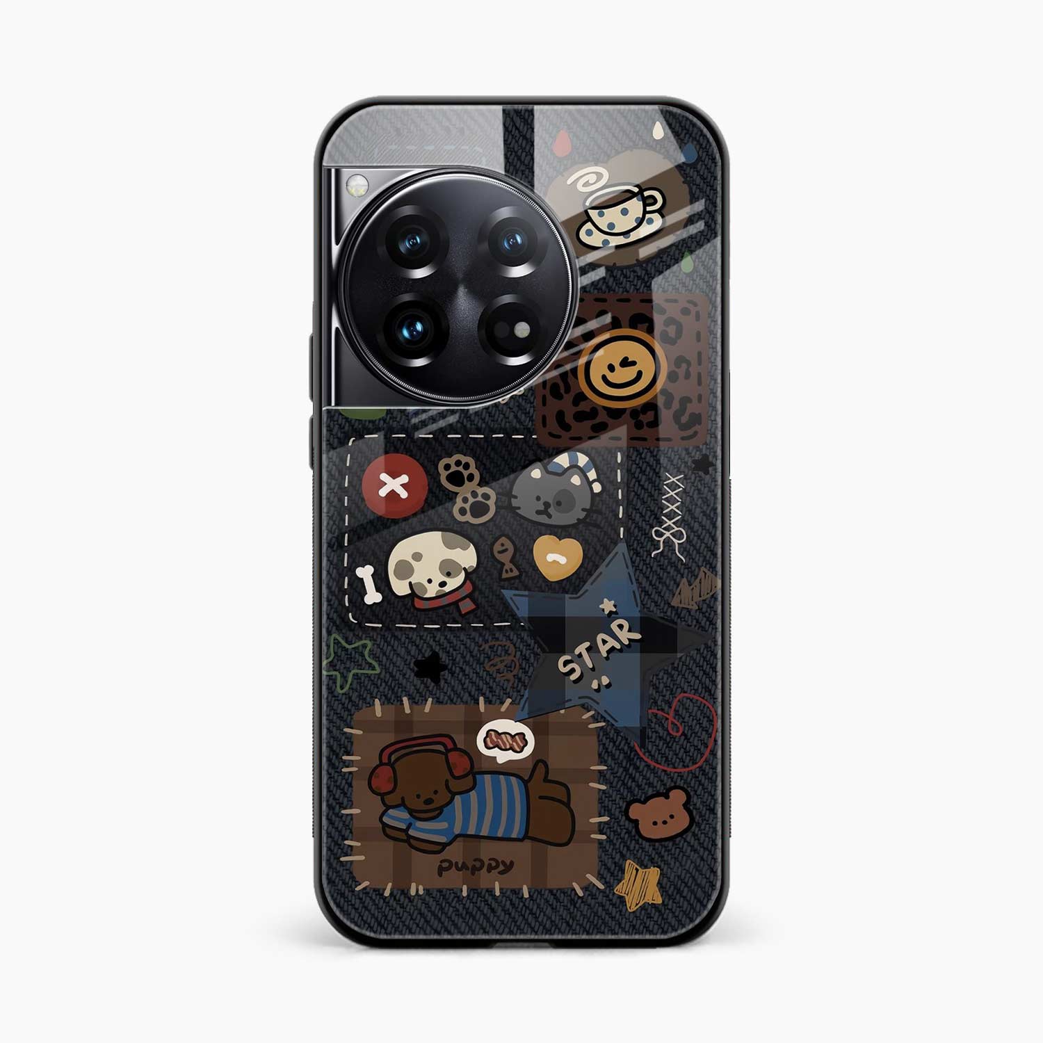 Cute Doodle OnePlus 12 Back Cover