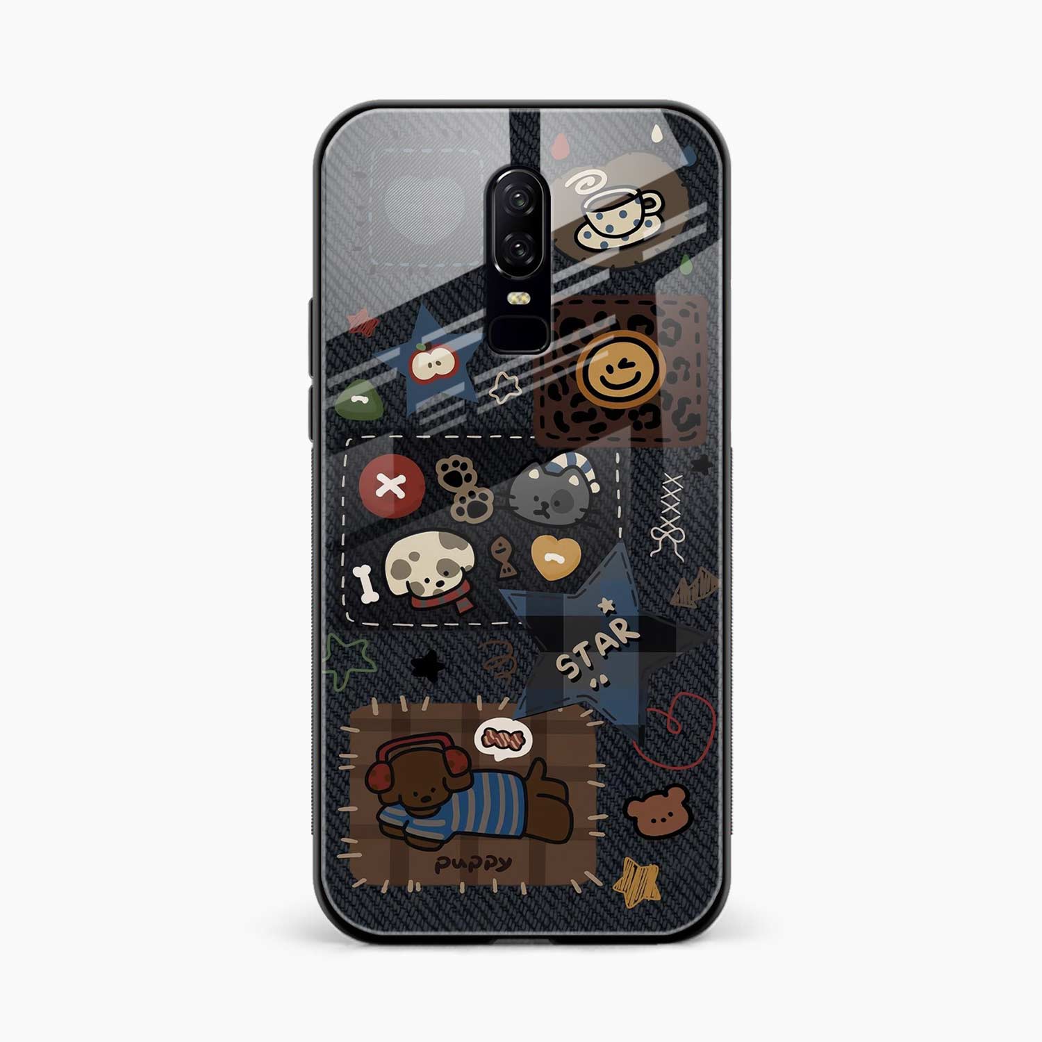 Cute Doodle OnePlus 6 Back Cover