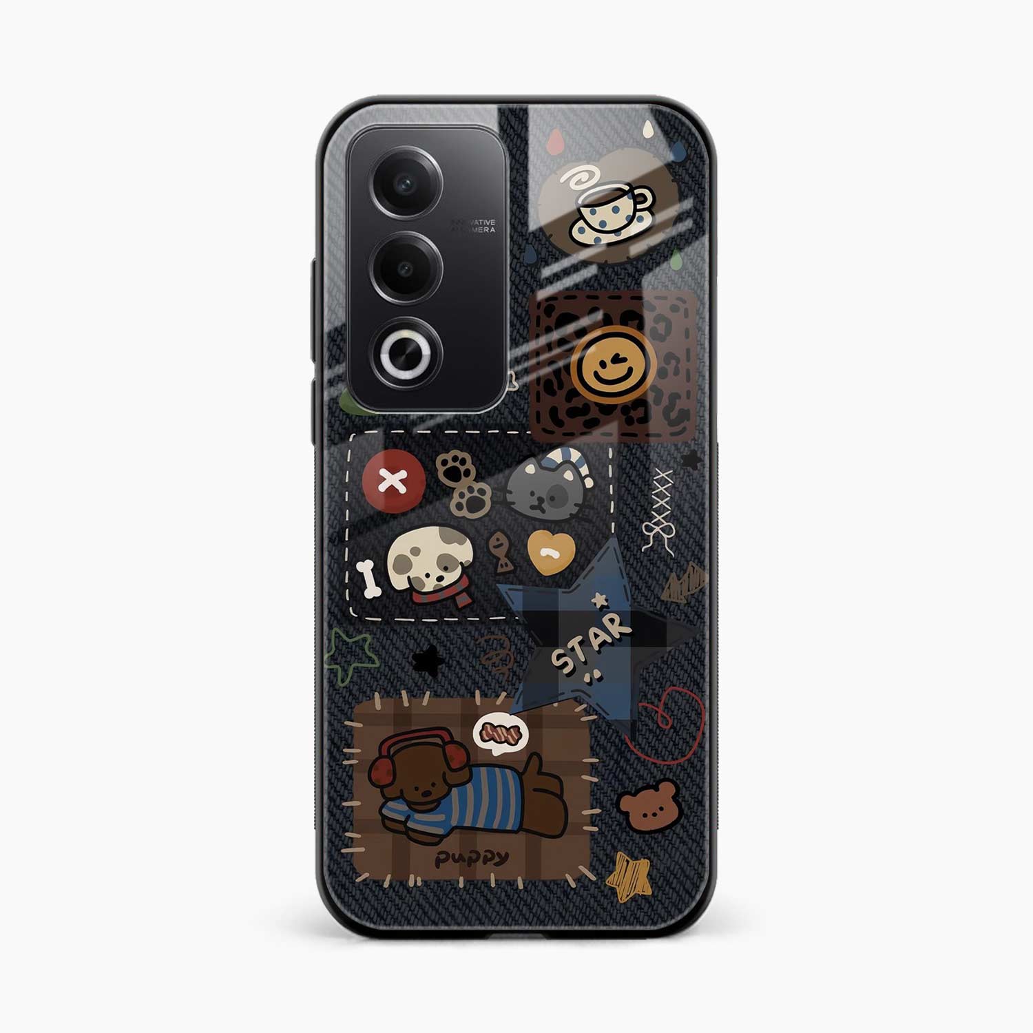 Cute Doodle Oppo A3 Pro Back Cover