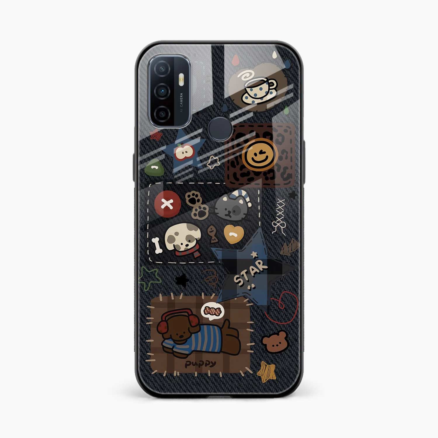 Cute Doodle Oppo A33 Back Cover