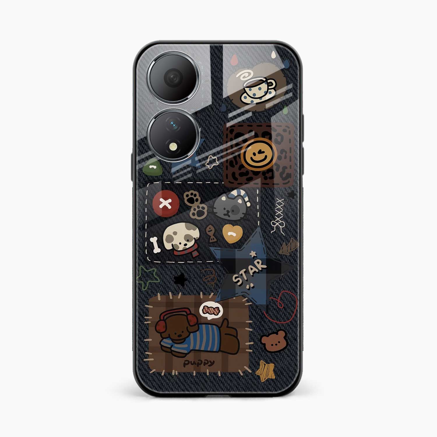 Cute Doodle Oppo A78 5G Back Cover