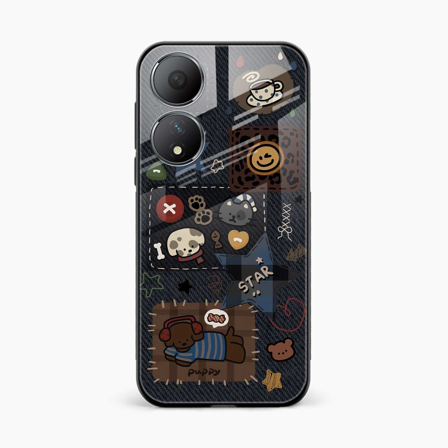 Cute Doodle Oppo A78 Back Cover