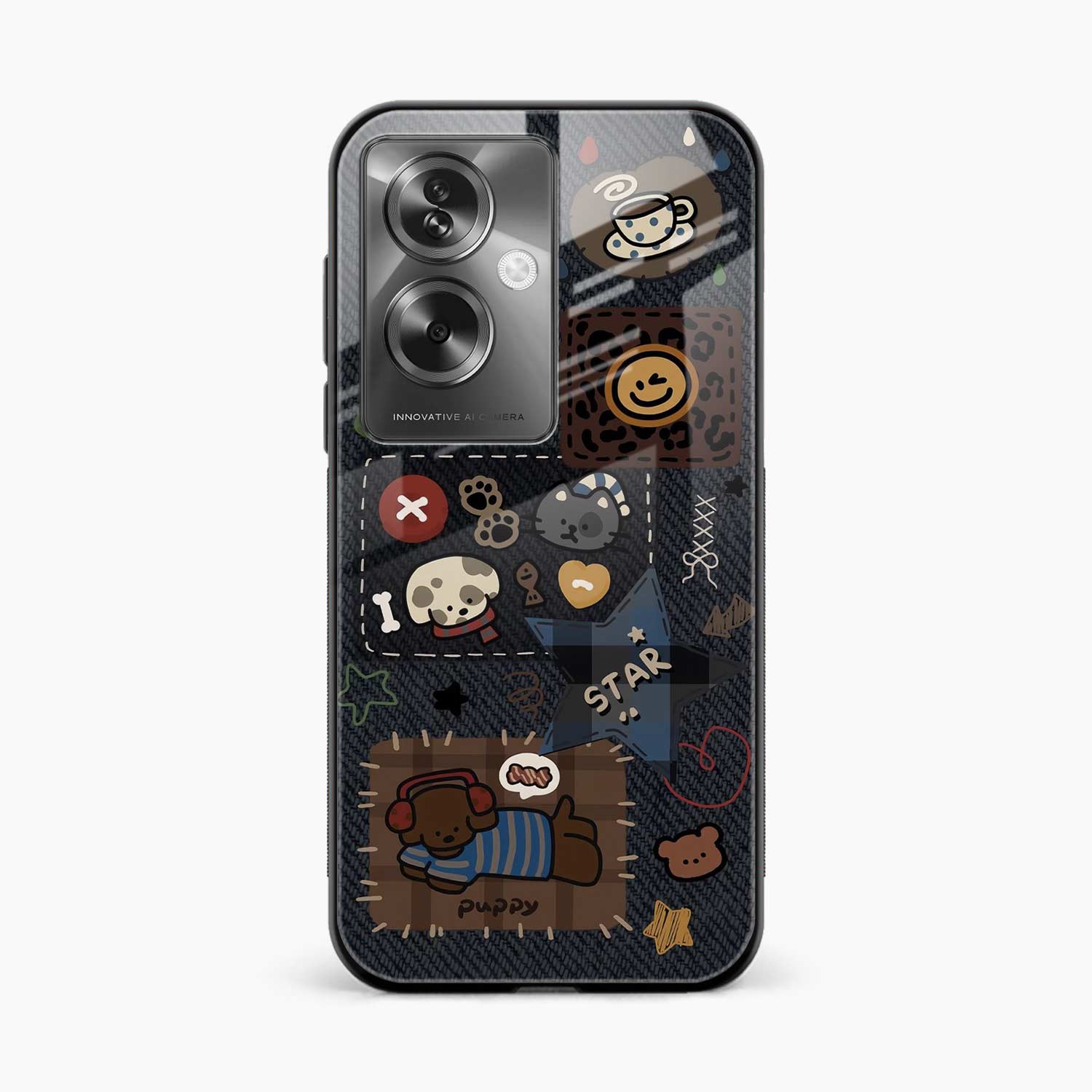 Cute Doodle Oppo A79 5G Back Cover