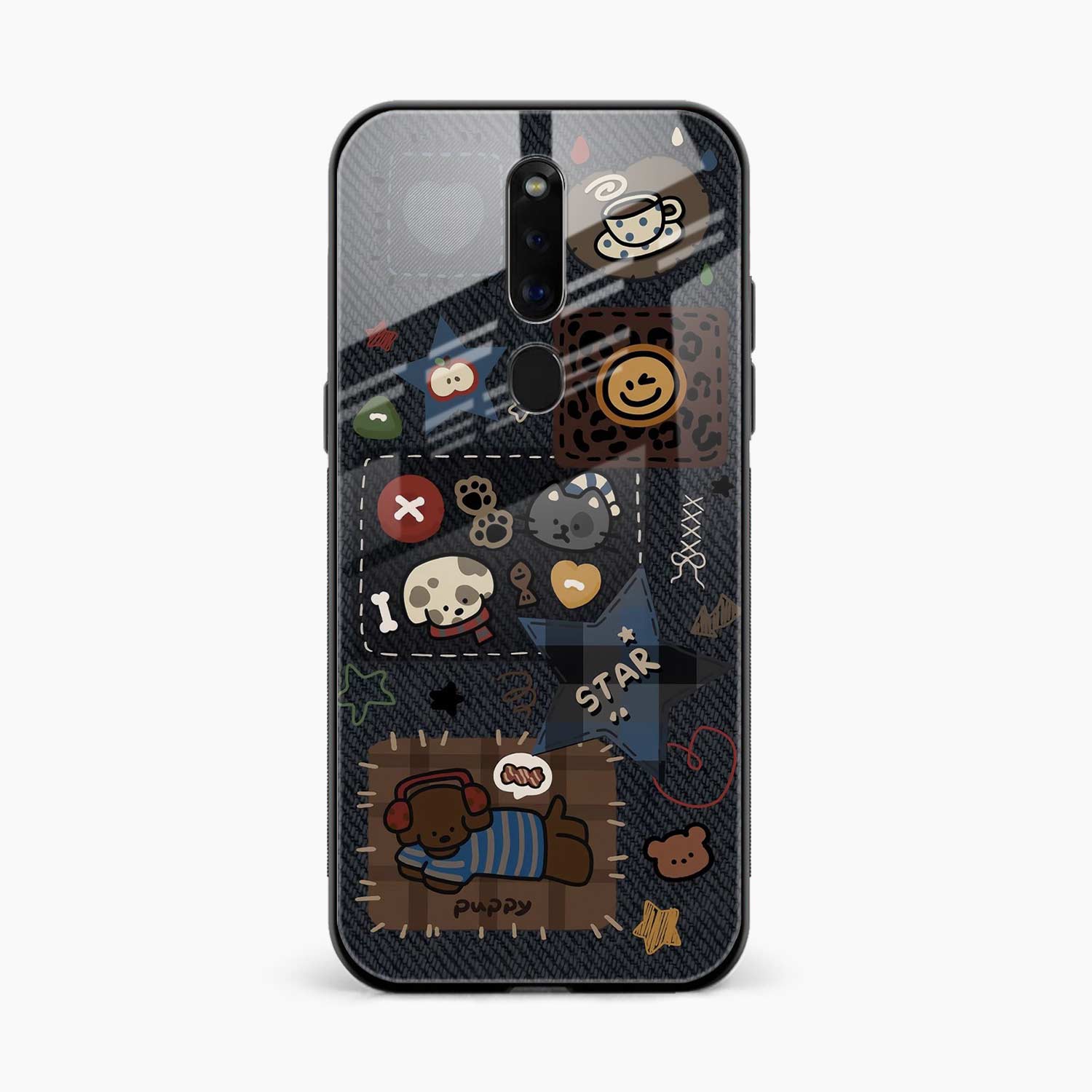 Cute Doodle Oppo F11 Pro Back Cover