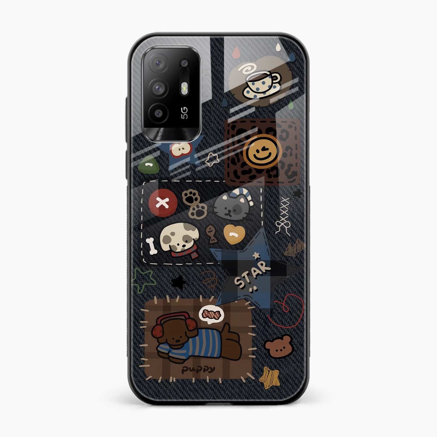 Cute Doodle Oppo F19 Pro Plus Back Cover