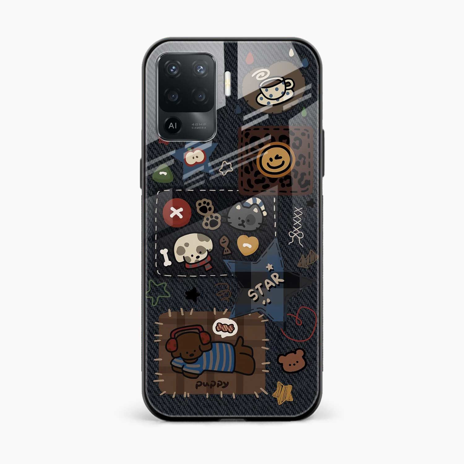 Cute Doodle Oppo F19 Pro Back Cover