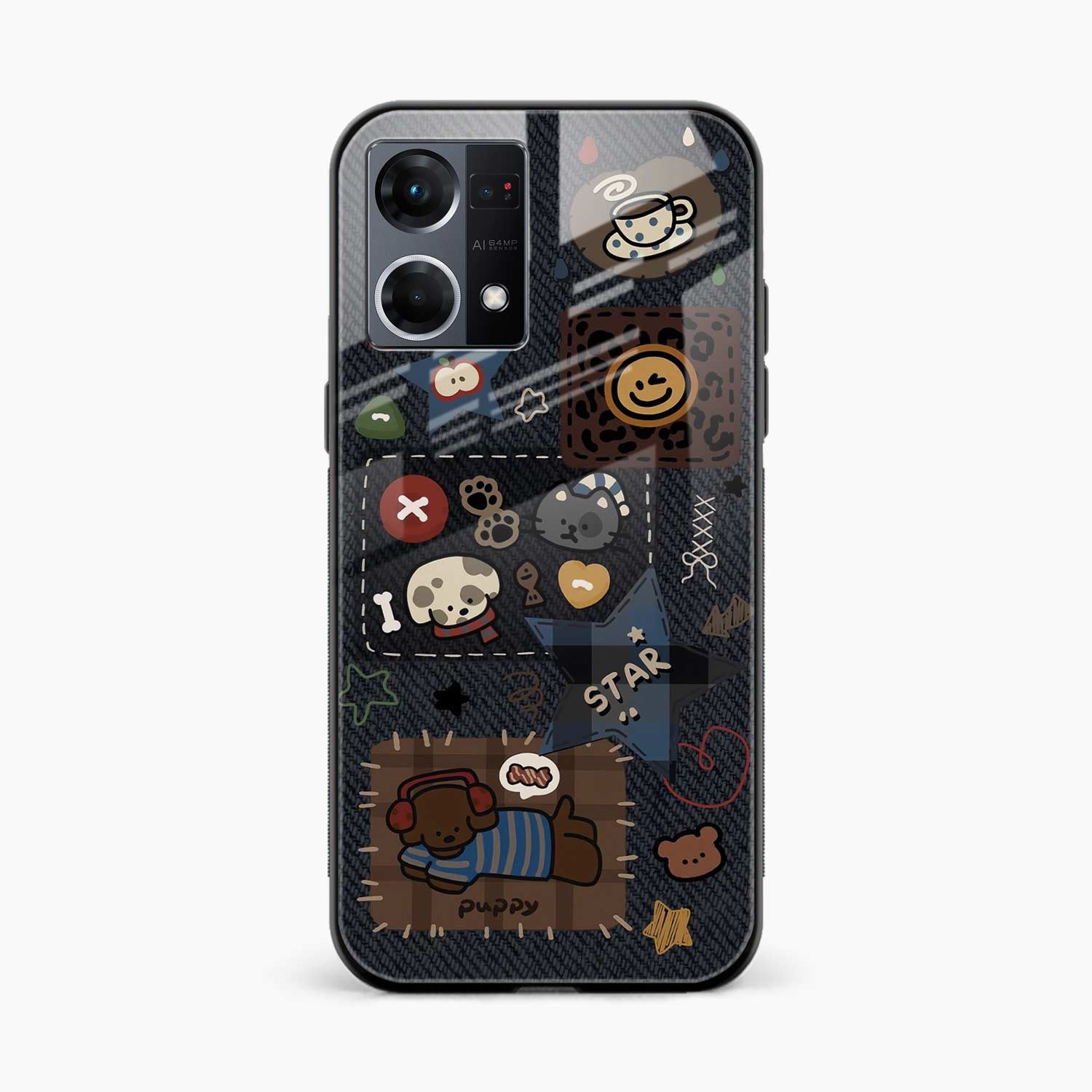 Cute Doodle Oppo F21 Pro Back Cover