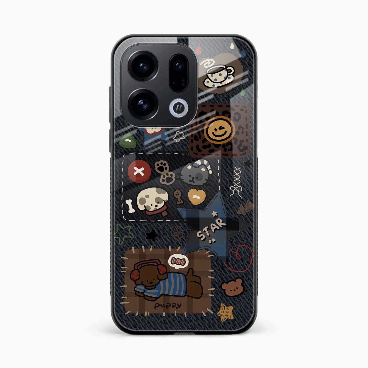 Cute Doodle Oppo Find X9 Back Cover