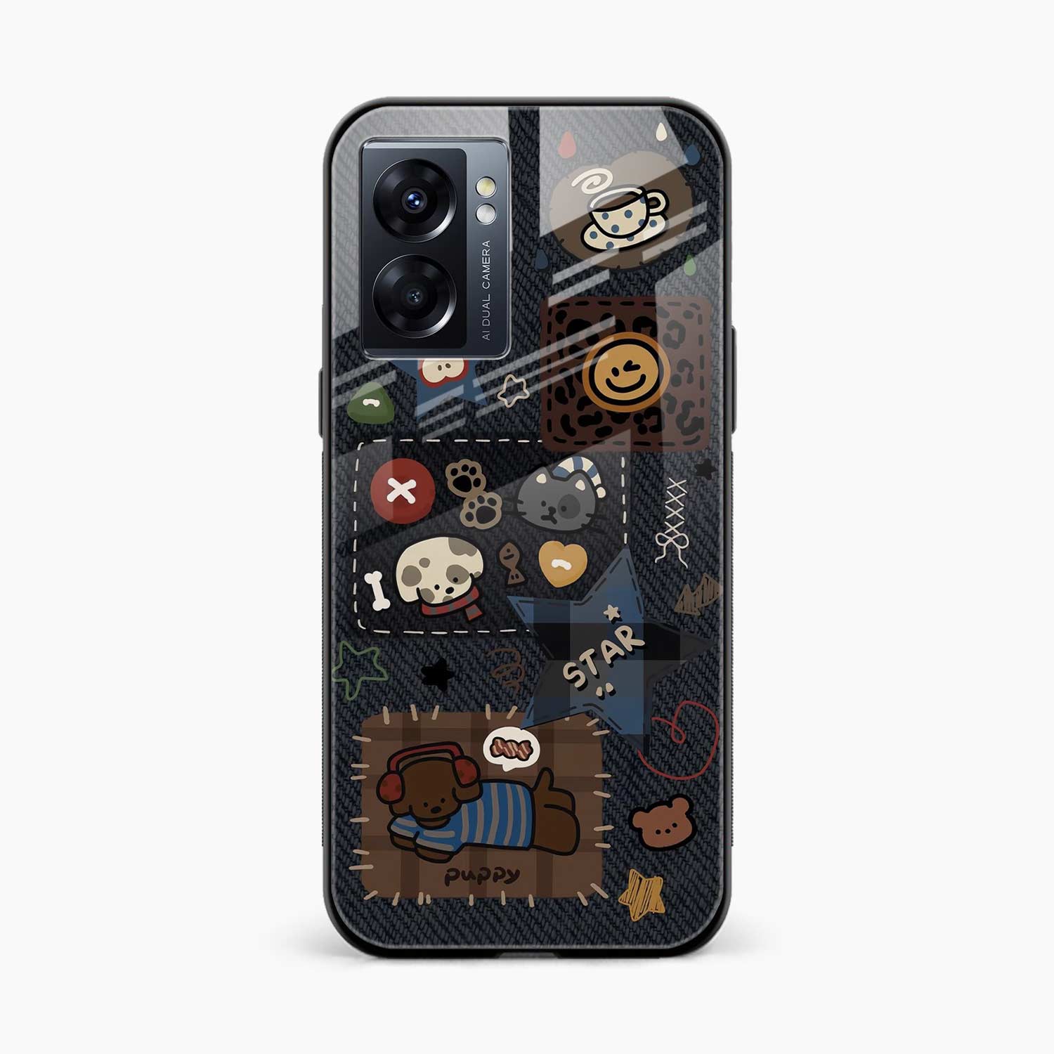 Cute Doodle Oppo K10 5G Back Cover