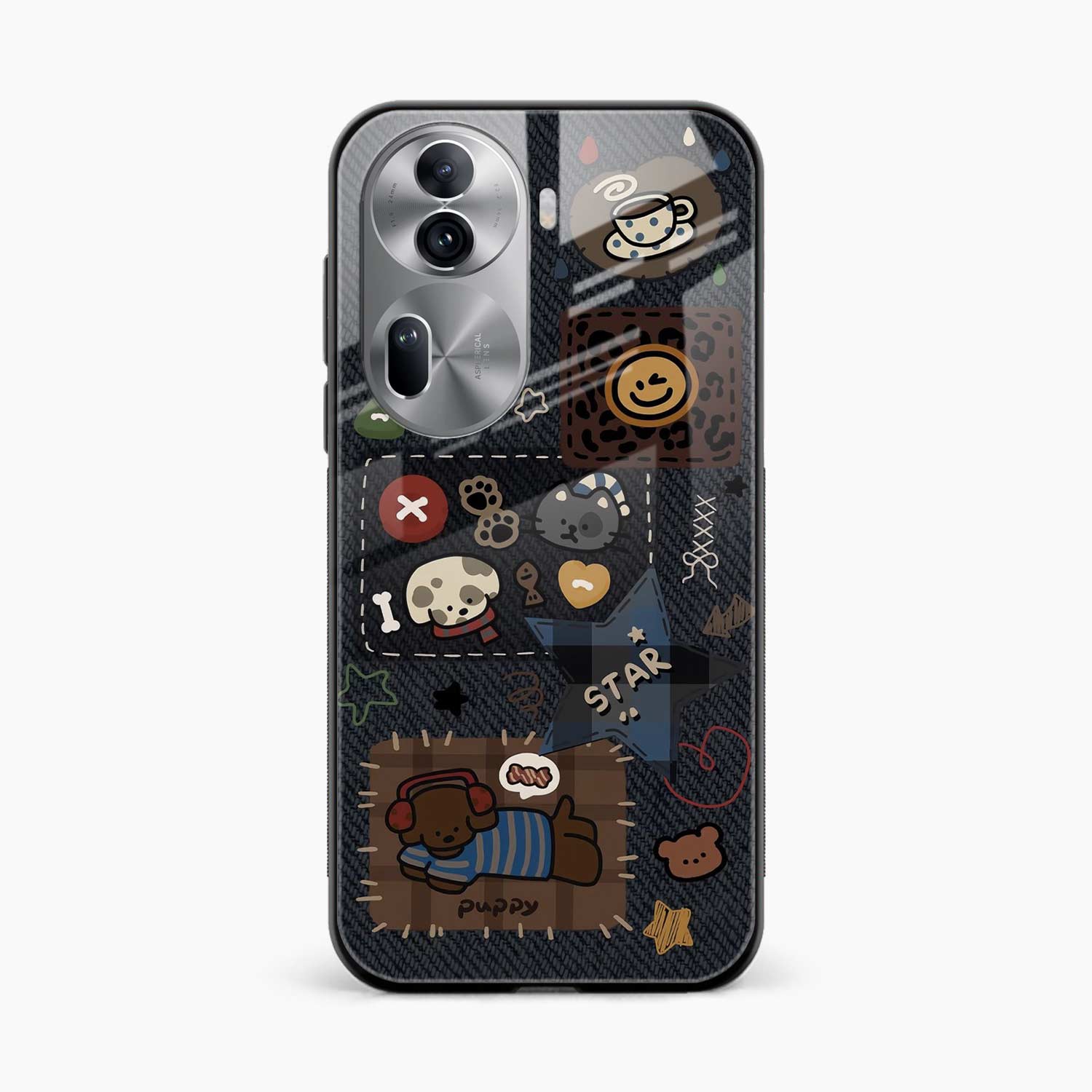 Cute Doodle Oppo Reno 11 Pro Back Cover