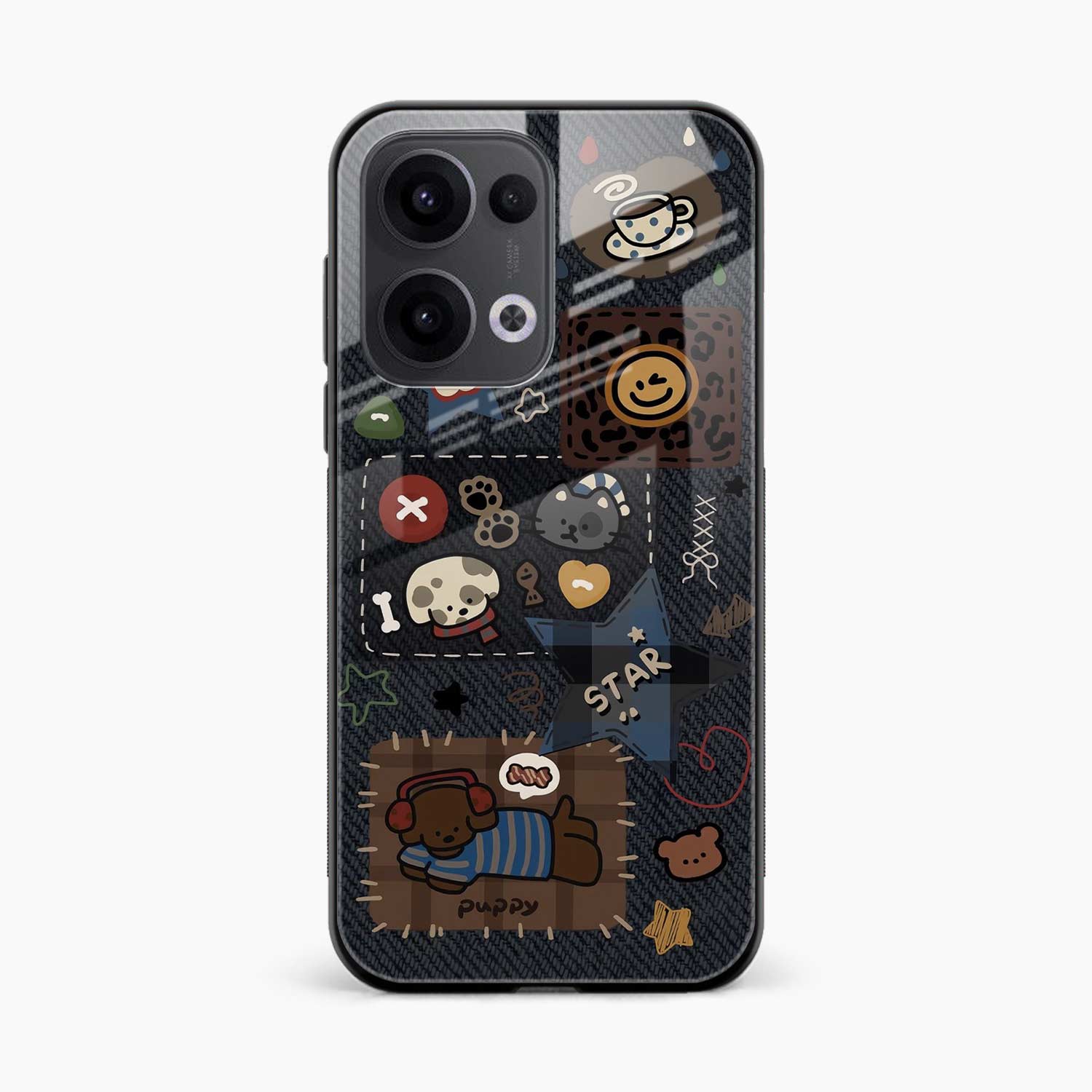 Cute Doodle Oppo Reno 13 5G Back Cover