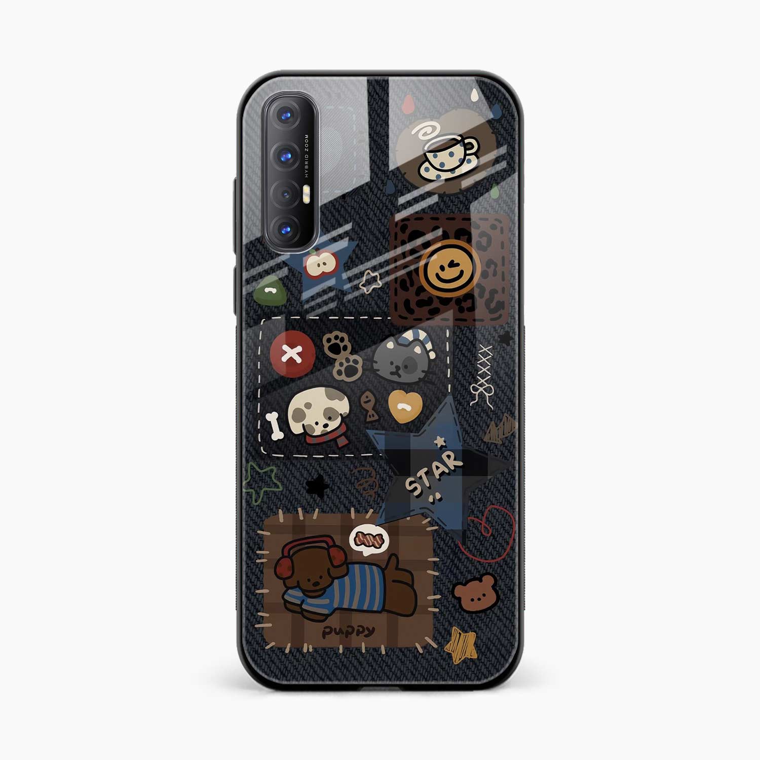 Cute Doodle Oppo Reno 3 Pro 4G Back Cover