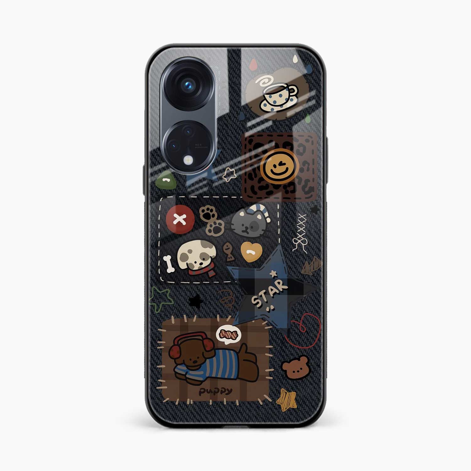 Cute Doodle Oppo Reno 8T 5G Back Cover