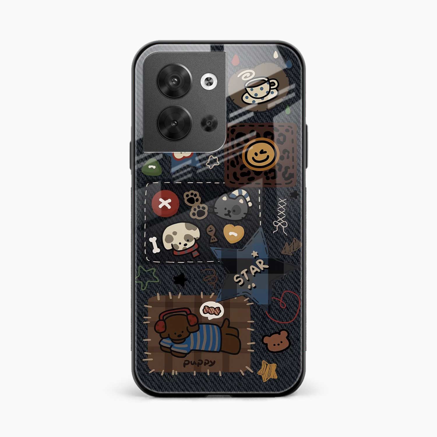 Cute Doodle Oppo Reno 9 Pro Back Cover