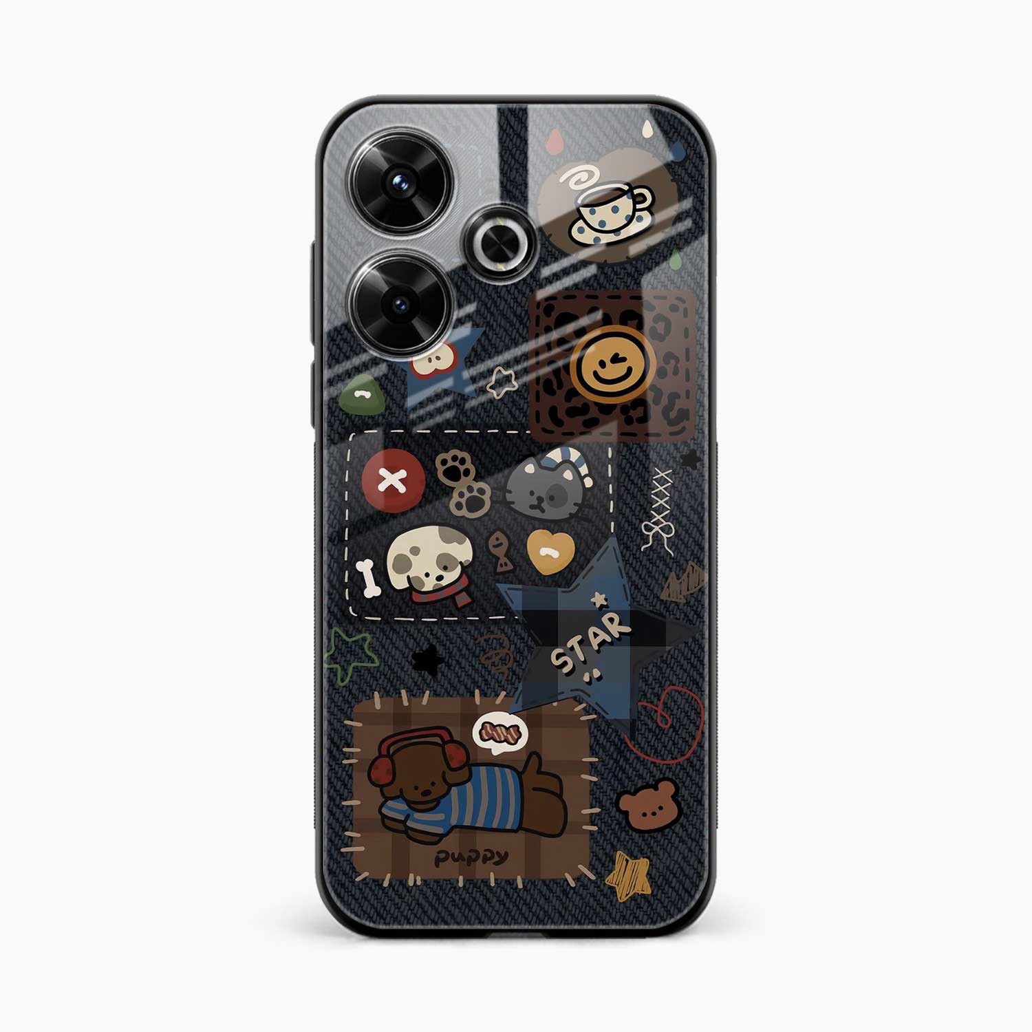 Cute Doodle Poco F6 5G Back Cover