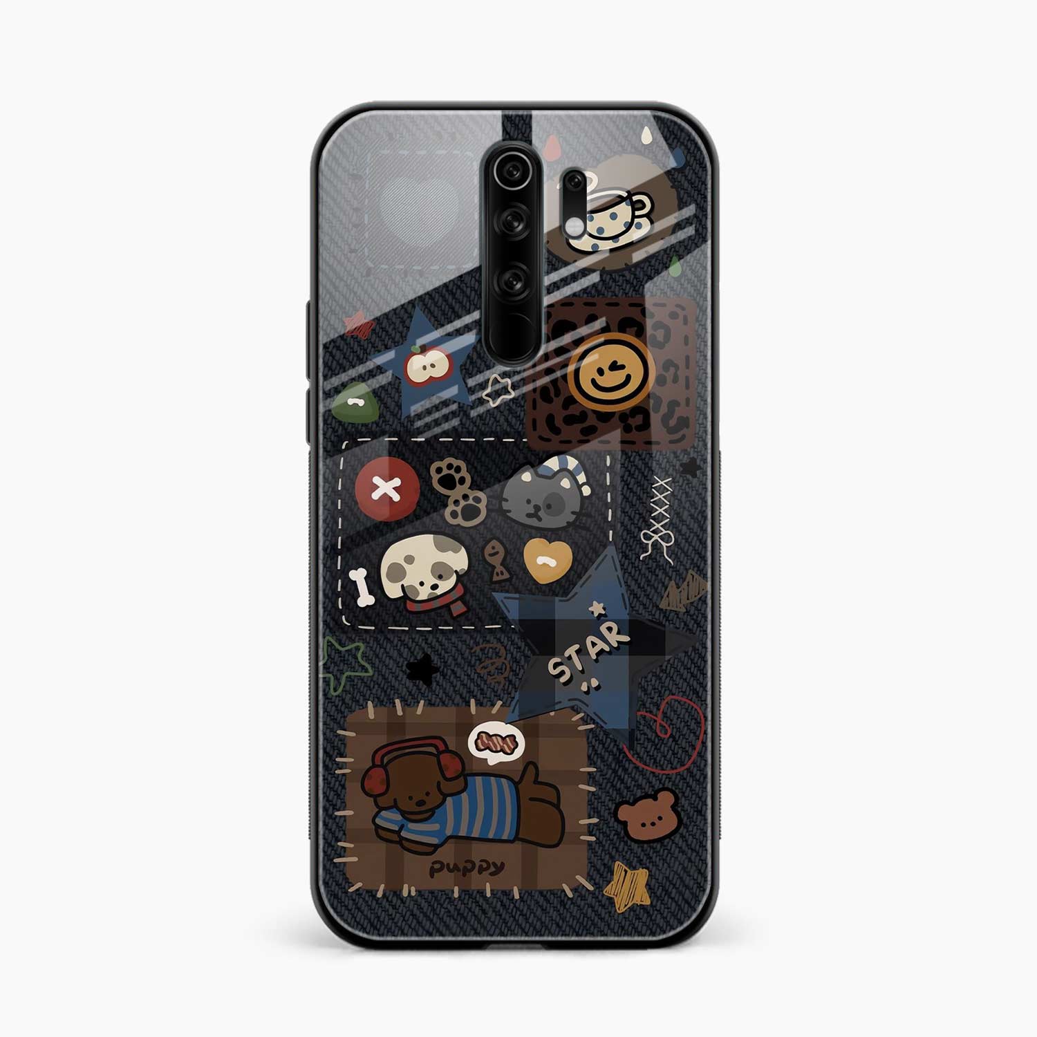 Cute Doodle Poco M2 Reloaded Back Cover