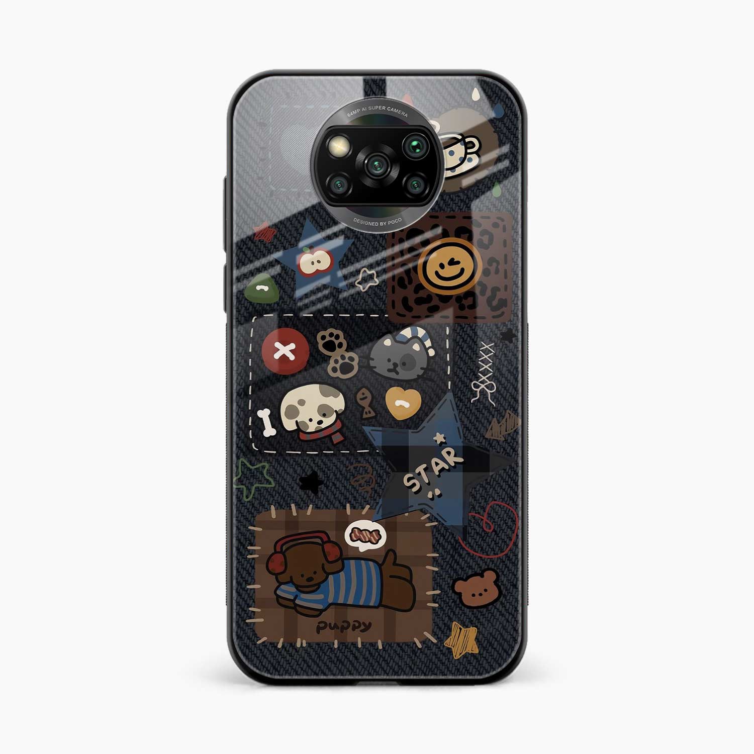 Cute Doodle Poco X3 Pro Back Cover